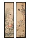 Rare/Fine Pair of (古說話人物圖) by 소림 조석진(小琳 趙錫晉,1853-1920:)