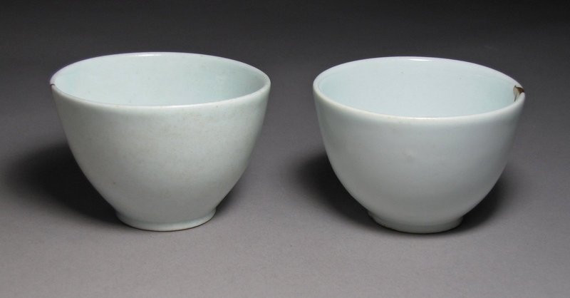 An Extremely Rare and Fine Blue and White Imperial Cups