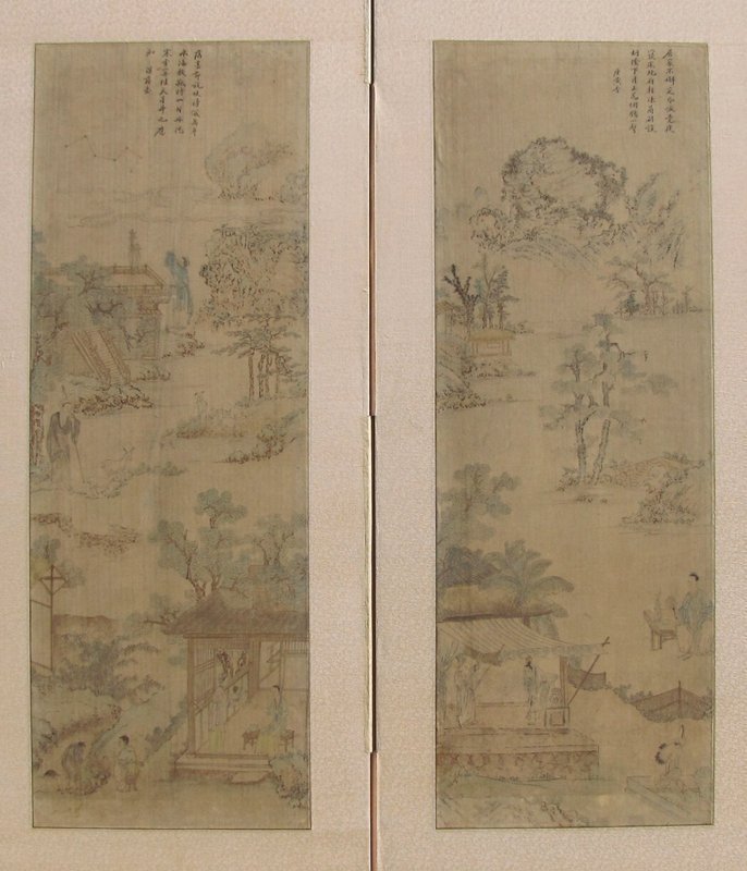 Very Fine and Rare 8 Panel Filial Piety Fold Screen