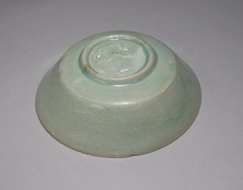 A Finely Molded Shallow Koryo Celadon Dish