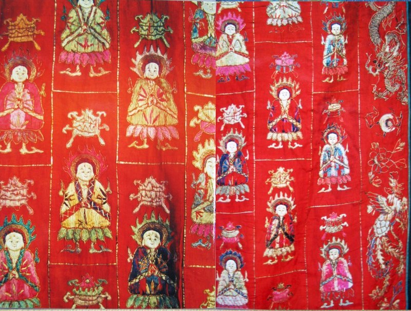 Very Rare/Fine Embroidery Silk Buddhist Priest’s Stole