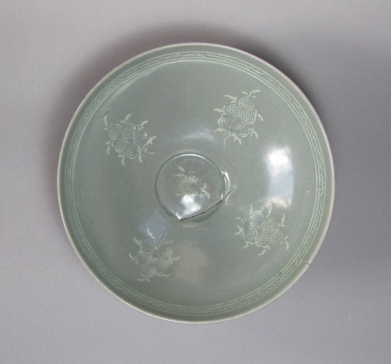 Very Fine Celadon Inlaid Deep Bowl -13th C.