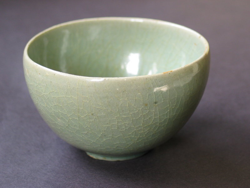 A Very Fine and Rare Celadon Deep Wine (Tea) Cup