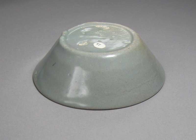 A Finely Molded/Decorated Celadon Shallow Dish
