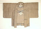 Japanese Antique Textile Samurai's Kajibanten