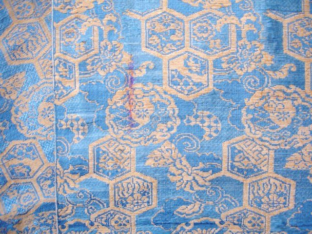 Japanese Antique Textile Silk Brocade Obi Edo