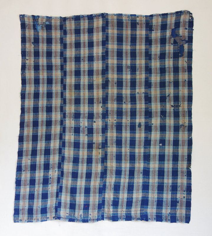 Japanese Vintage Textile Boro Futonji with Indigo Many Patches