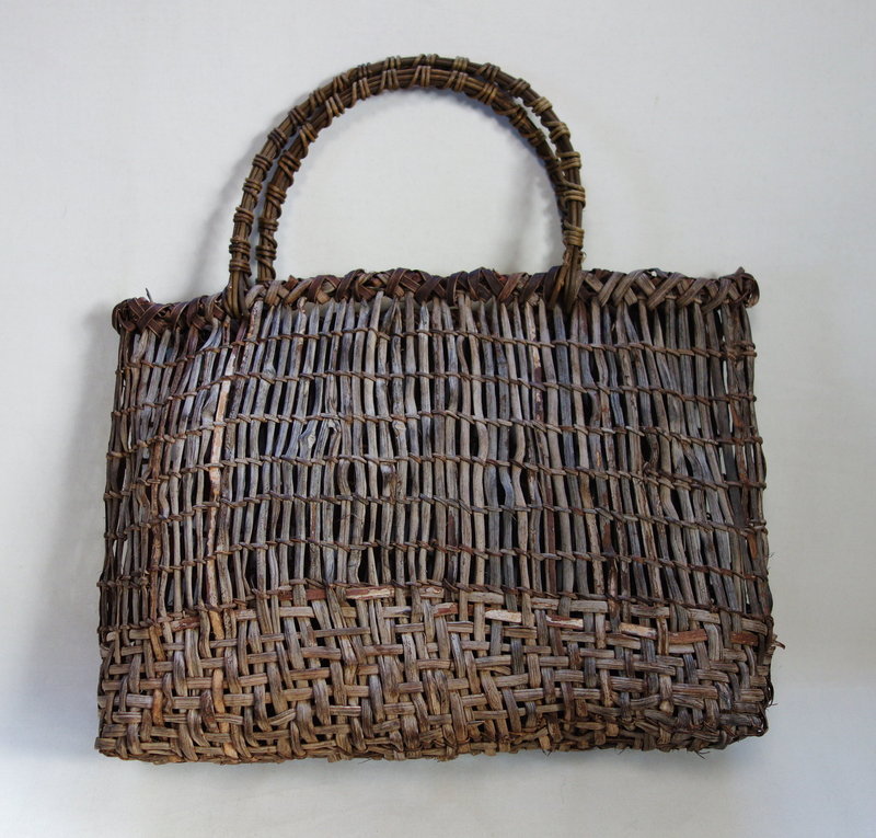 Japanese Vintage Mingei Basket Made of Yamabudo