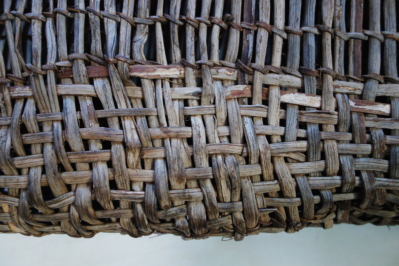 Japanese Vintage Mingei Basket Made of Yamabudo