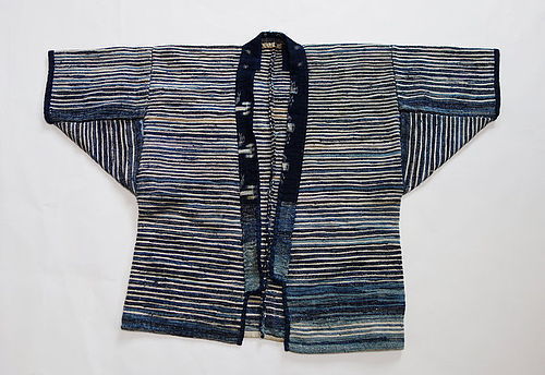 Japanese Vintage Textile Sakiori Hanten Noragi