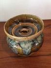 Japanese Vintage Ceramic Tea Ceremony Mizusashi Water Jar