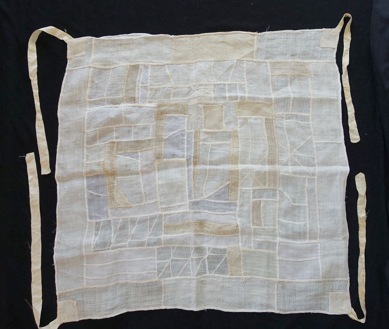 Korean Antique Textile Pojagi Chogappo Made of Asa Fragments