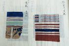 Japanese Antique Sample Painting of Meibustugire Imported Cloth