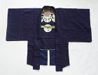 Japanese Antique Textile Edo Kaji-haori of Samurai Made of Wool