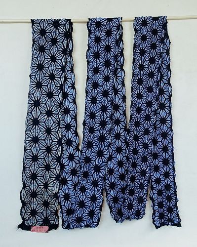Japanese Vintage Textile Cotton Arimatsu Shibori Roll of Cloth