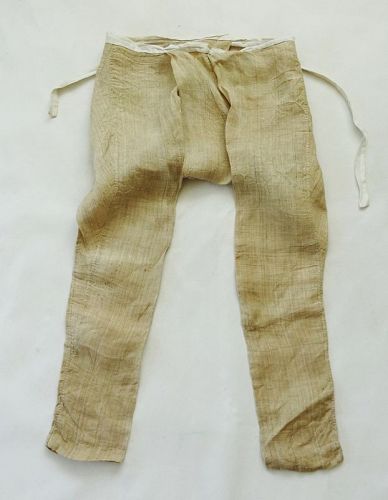 Japanese Antique Textile Asa Momohiki Pants Work Wear