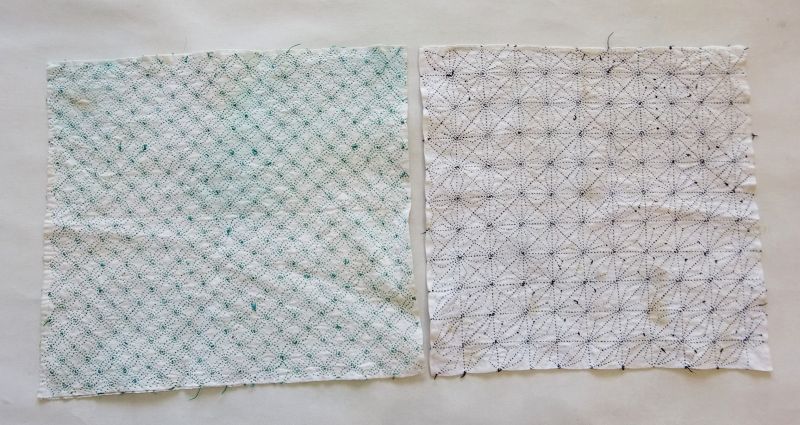 Japanese Vintage Textile Cotton Kitchen Cloth with Sashiko