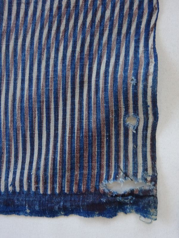Japanese Antique Textile Cotton Katazome Iyo-Zome Futonji Edo-1