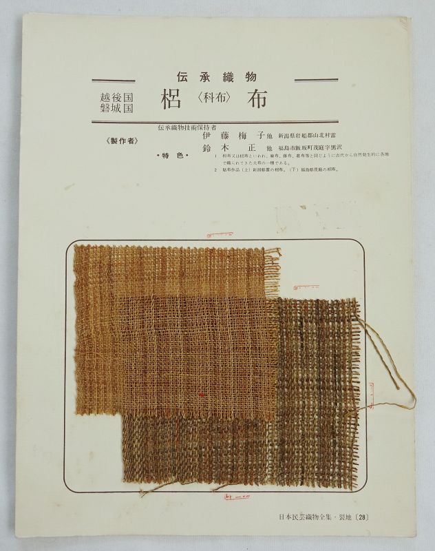 Japanese Vintage 4 Sample Books of Mingei Textiles with 75 Fragments