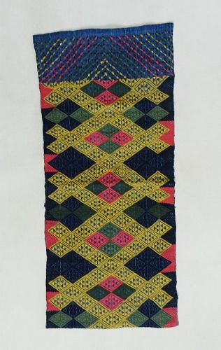 Japanese Vintage Mingei Textile Hemp Nambu Hishizashi Cloth