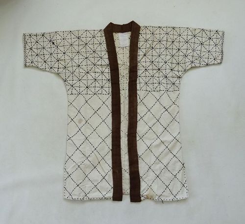 Japanese Vintage Textile Cotton Kendo-Gi with Sashiko
