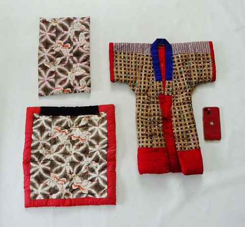 Japanese Vintage Textile Saiho-Hinagata Miniature Sewing Sample