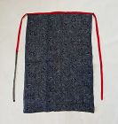 Japanese Antique Textile Maekake Apron Made of Omi Jofu