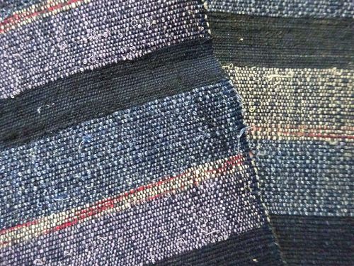 Japanese Vintage Textile Sakiori Obi Sash for Casual Kimono