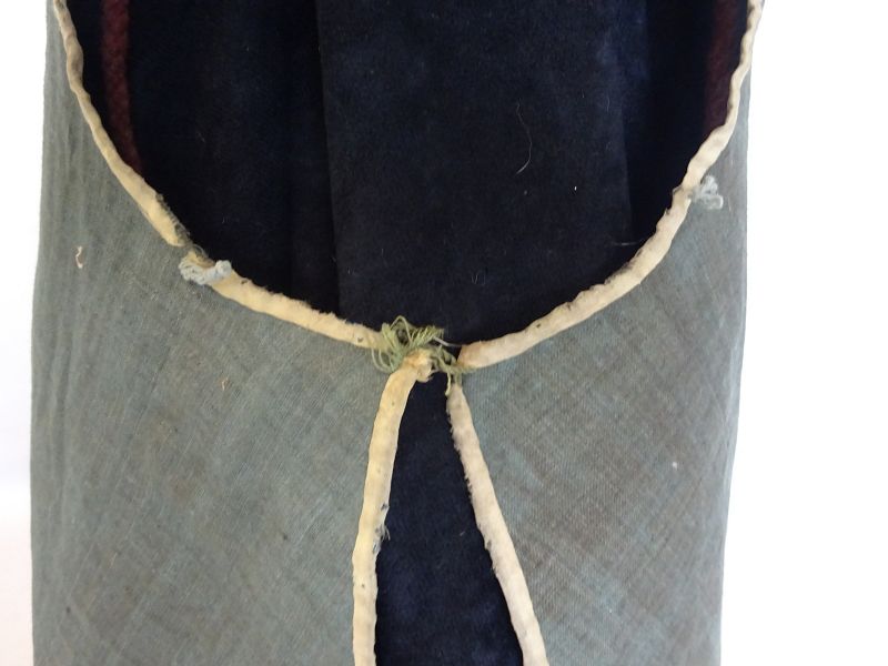 Japanese Antique Textile Edo Samurai's Fire Hood Made of Cotton 　