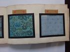 Japanese Antique Sample Book of Silk Fragments of Komon Small Pattern