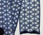 Japanese Vintage Textile Cotton Tanmono with Shibori Arimatsu Narumi