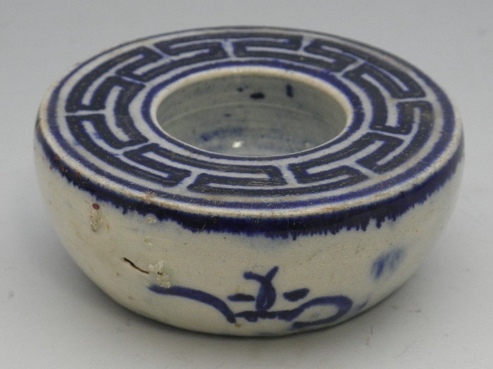 Underglaze Blue Porcelain Chinese Brush Washer, Guangxu