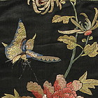 Chinese Silk Embroidered Panel with Butterfly, 19th C