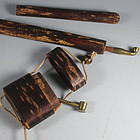 Antique Japanese Cherry Bark Kiseru with Two Pipes