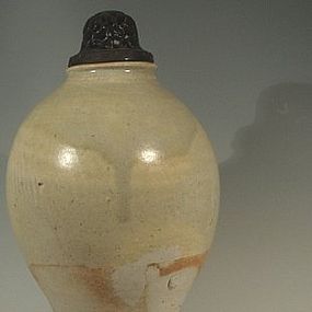 Tall Chinese Tang Dynasty Glazed Jar,  681-906 AD