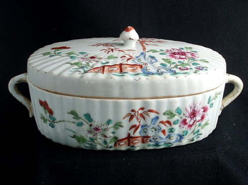 18th C Chinese Porcelain Famille Rose Tureen