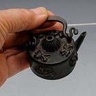 Scholar's Bronze Water Dropper with Shishi Dogs