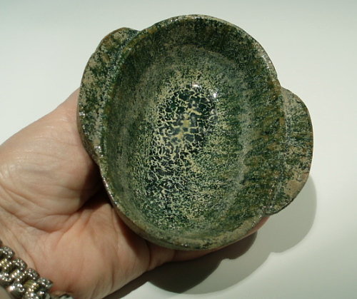 Green Tomb Burial Drinking Ear Cup, Han Dynasty