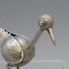 Sterling Silver Taxco Mexican Ostrich Figurine Statue