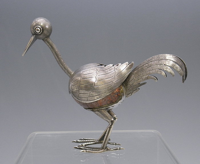 Sterling Silver Taxco Mexican Ostrich Figurine Statue