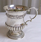Georgian Sterling Silver Christening Footed Baby Cup