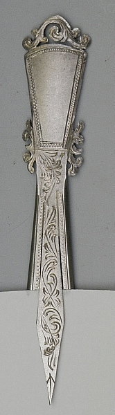 French Sterling Silver Bookmark Letter Opener