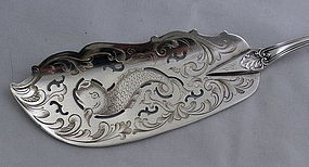 American Albert Coles Coin Silver Fish Knife New York