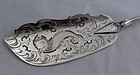 American Albert Coles Coin Silver Fish Knife New York