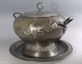 Aesthetic Silver Mermod Jaccard Tureen, St. Louis