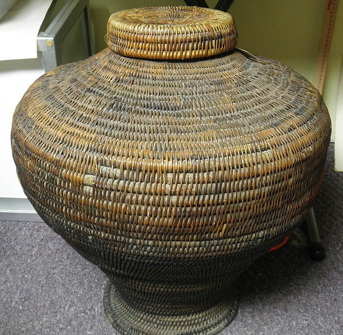 Large 19th C Kalinga Rice or Vegetable Hamper Basket