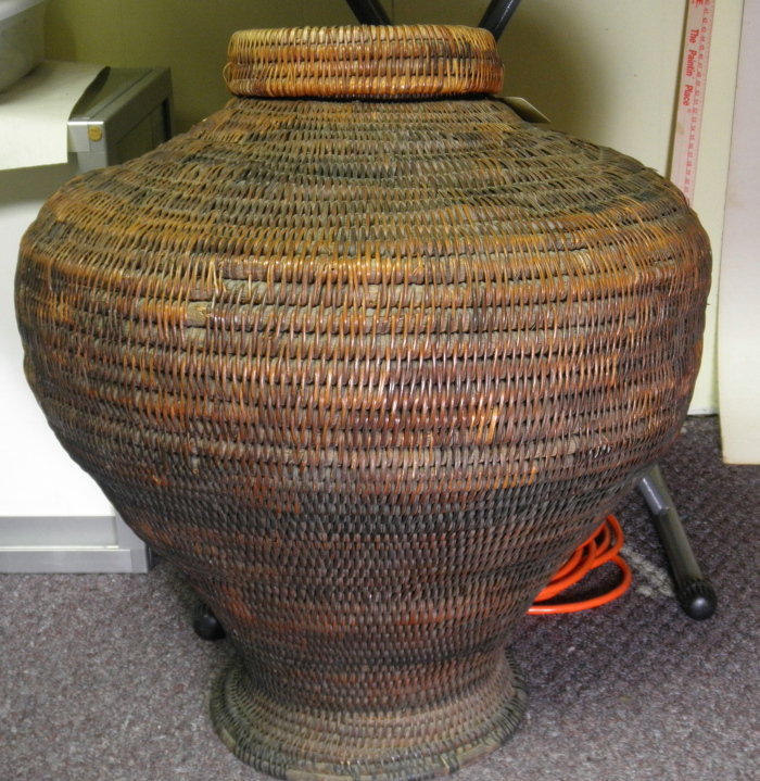 Large 19th C Kalinga Rice or Vegetable Hamper Basket