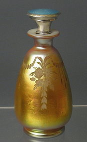 Frederick Carder Steuben Glass Aurene Perfume Bottle