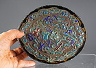 RARE Oval Chinese Tortoise Shell and Enamel Box, Qing