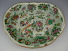 Chinese Porcelain Export Celadon Kidney Shaped Dish, Circa 1890